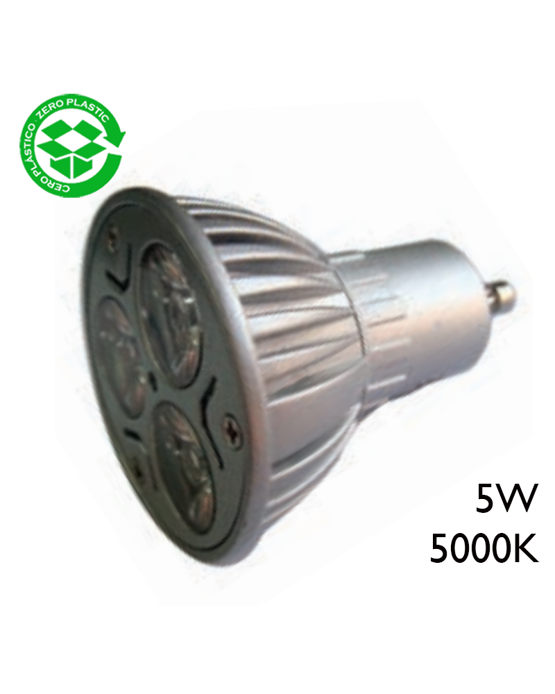 Dichroic LED Spot 50mm. 5W GU10 120º 5000K