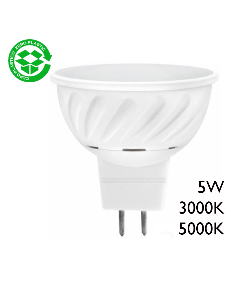 Dicroica LED cerámica 5W GU5.3 12V 120º