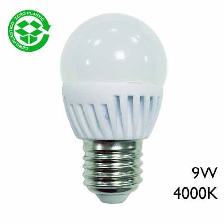 LED Golf ball bulb ceramic 9W E27 4000K