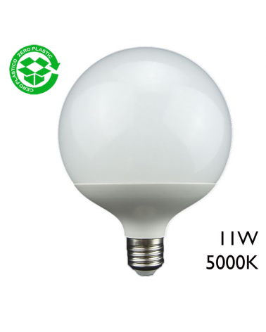 LED Globe bulb 11W 120mm E27 5000K