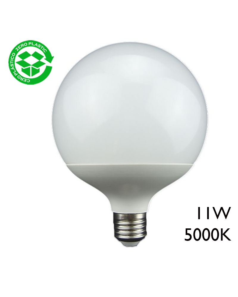 Bombilla de globo LED 11W 120mm E27 5000K