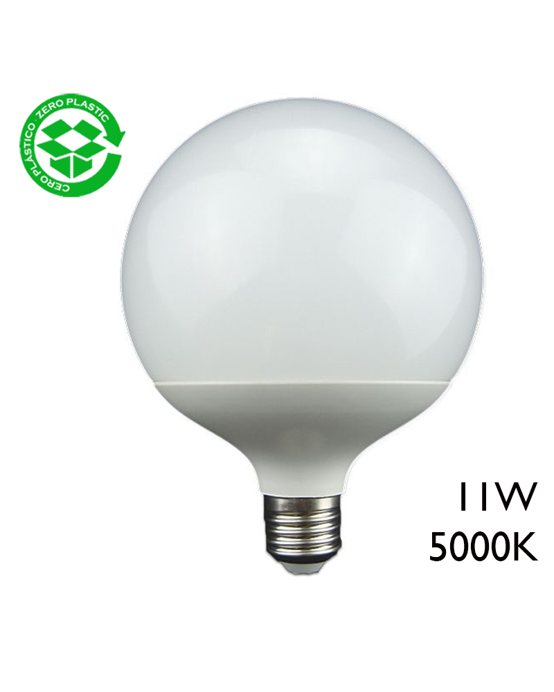 LED Globe bulb 11W 120mm E27 5000K