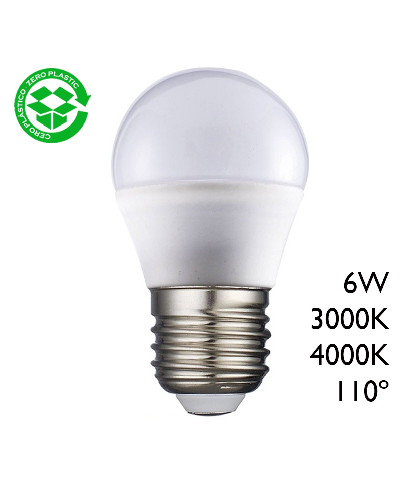 LED Golf ball bulb 6W E27 110º