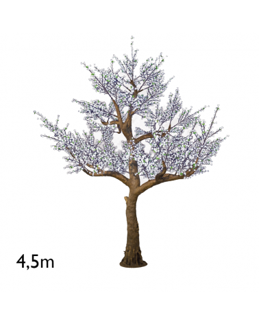 Árbol gigante Cherry Blossom luz blanca fría de 4,5 metros con 5.200 luces LED IP44 24V