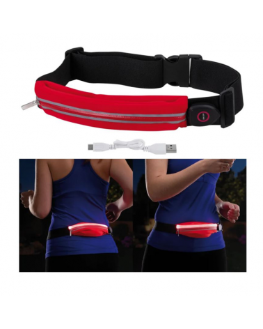 LED Fanny pack with light 0.4W rechargeable battery