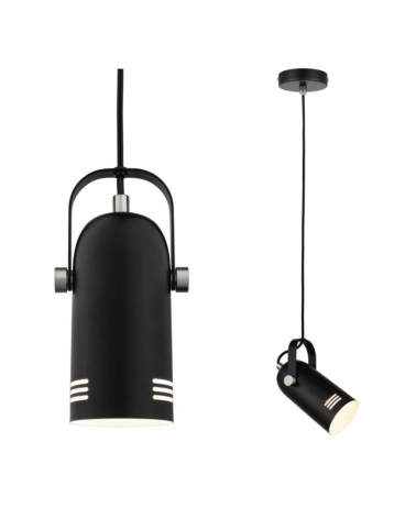 Lámpara de techo de metal con pantalla giratoria 10 cm E27 15W