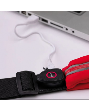 Riñonera con luz LED 0,4W batería recargable