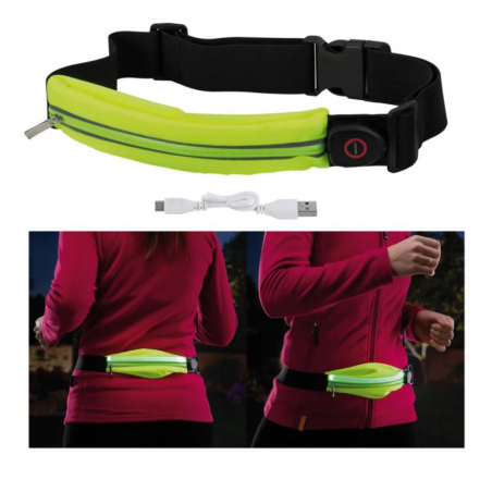 LED Fanny pack with light 0.4W rechargeable battery