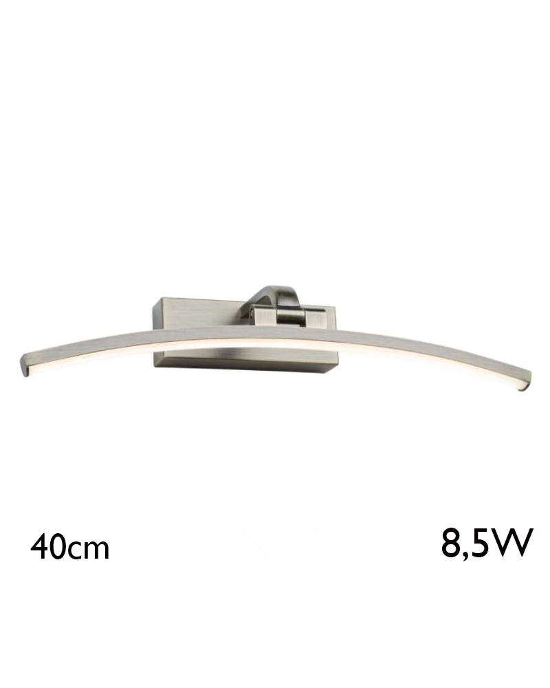 Aplique iluminacuadros 40 cm de metal 8,5W LED 3000K