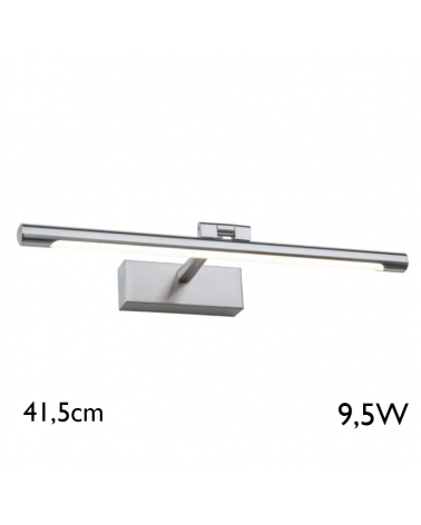 LED Wall light 41.5 cm in metal finished in aluminum 9.5W 3000K