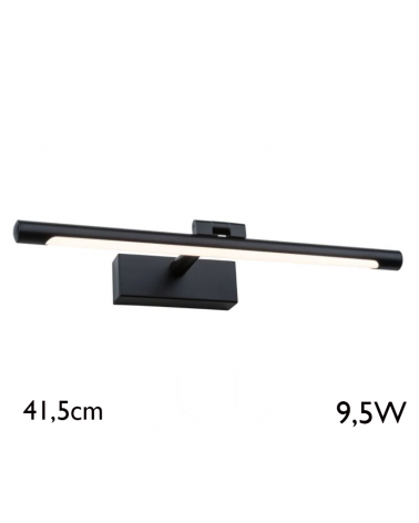 LED Wall light 41.5 cm metal finished in black 9.5W 3000K