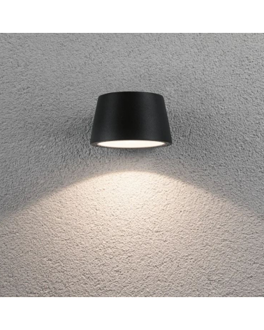 LED 6W outdoor wall light in 3000K grey finish aluminum