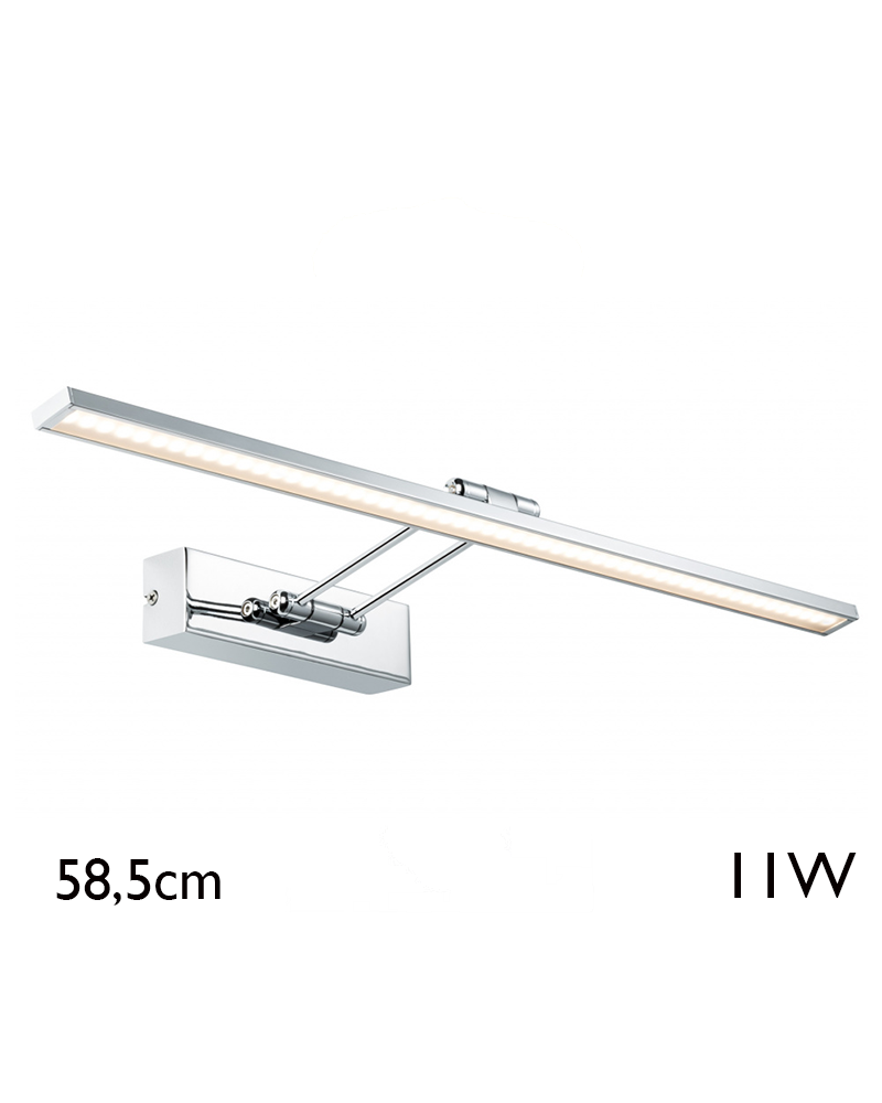Wall light 58.5 cm 11W LED 2700K chrome