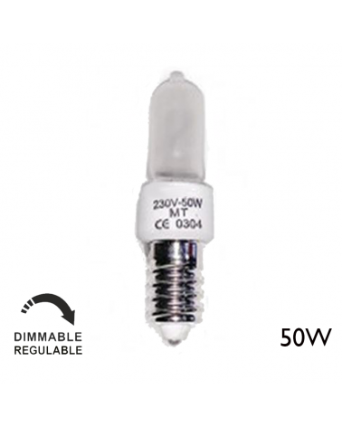 50W Halogen bulb Minican E14 230V dimmable warm light
