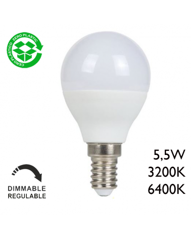 LED Golf Ball bulb 5.5W E14 Dimmable