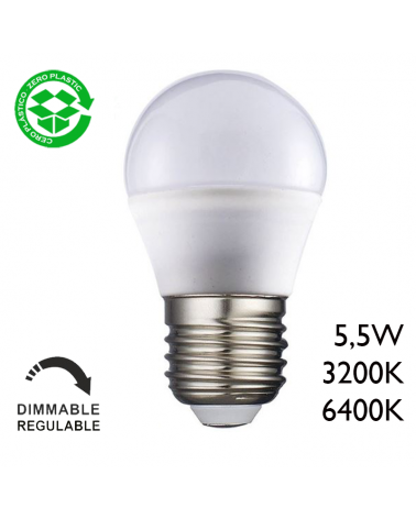 LED Golf Ball bulb 5.5W E27 Dimmable