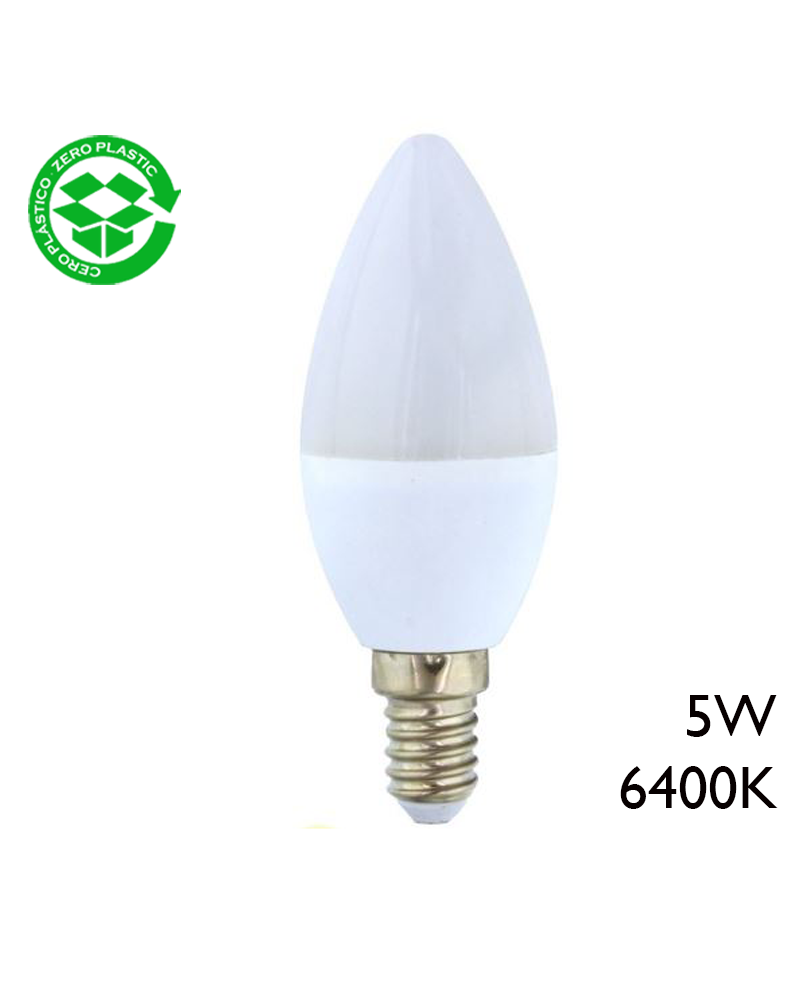 LED candle bulb 5W E14 6400K