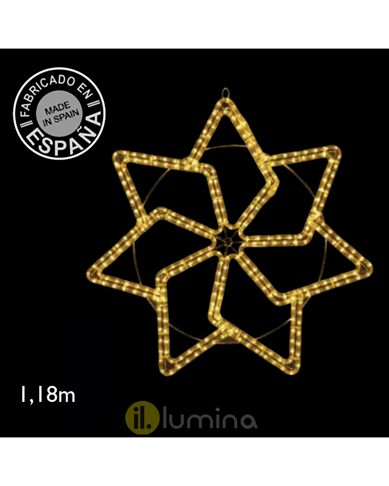 Flor en forma  de molinillo luz fría o luz cálida LED 118cm 42W