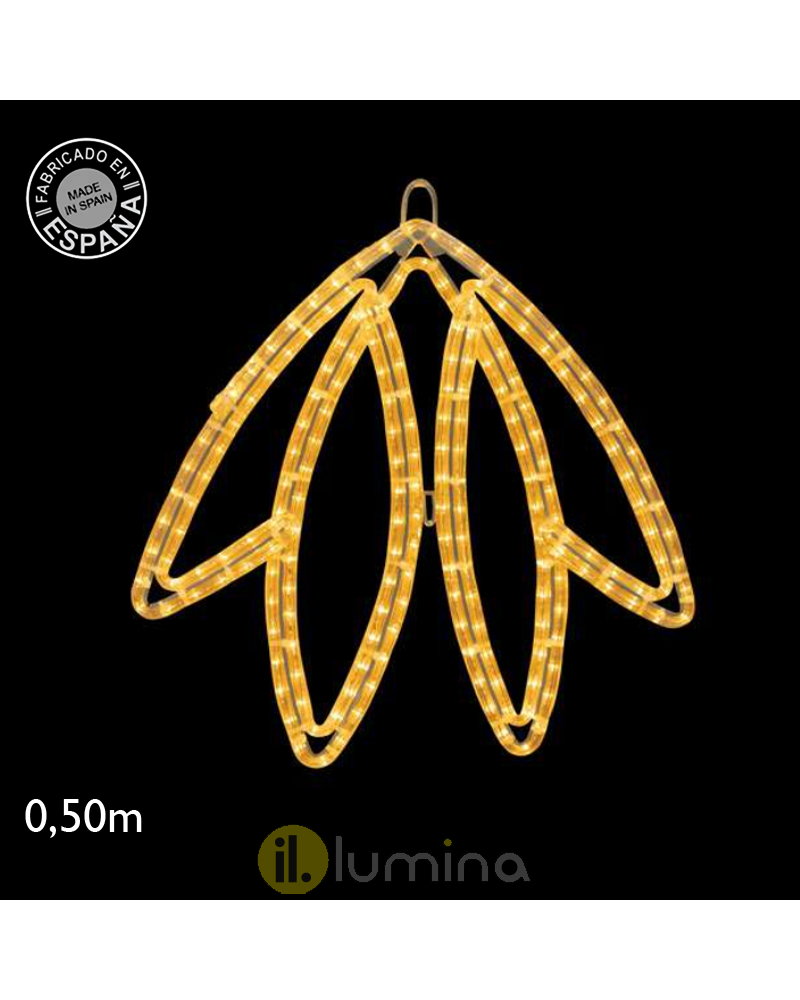 Luminous figure flower cool, warm light or RGB LED 18W 55cm