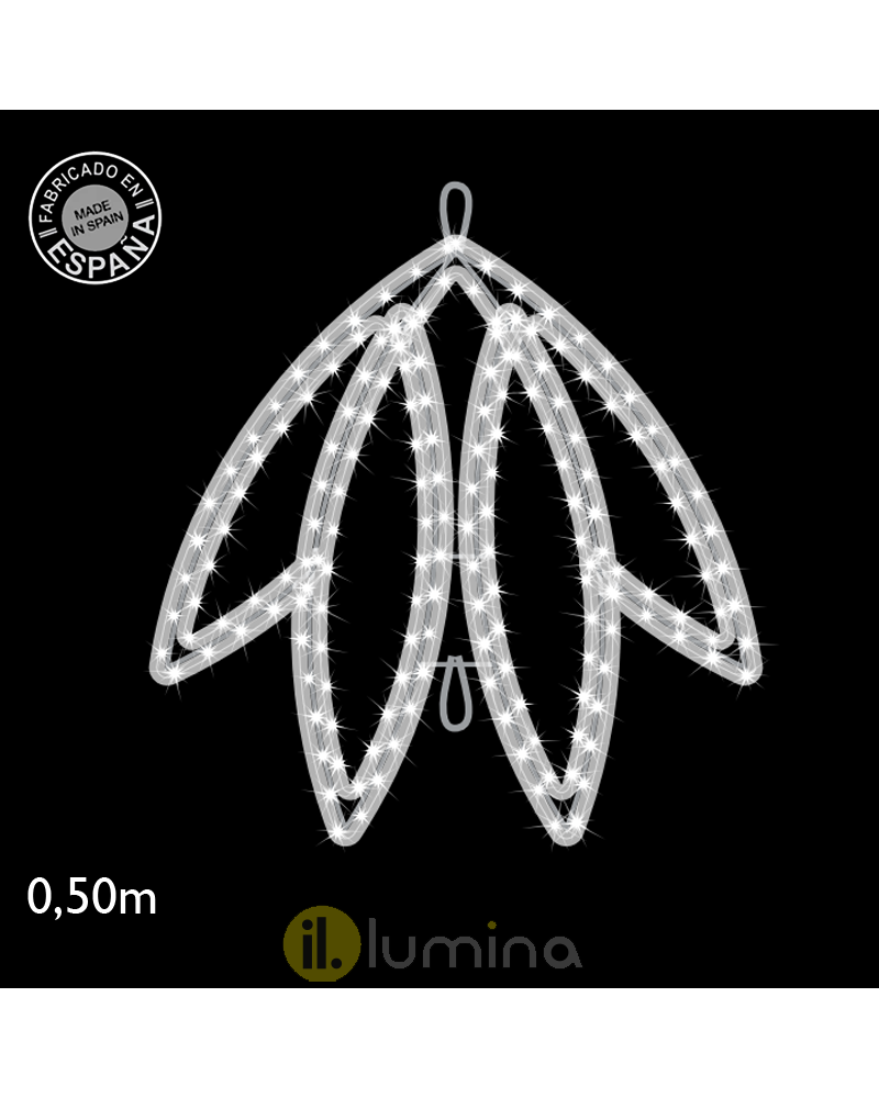 Figura luminosa flor luz fria, cálida o RGB LED 18W 55cm