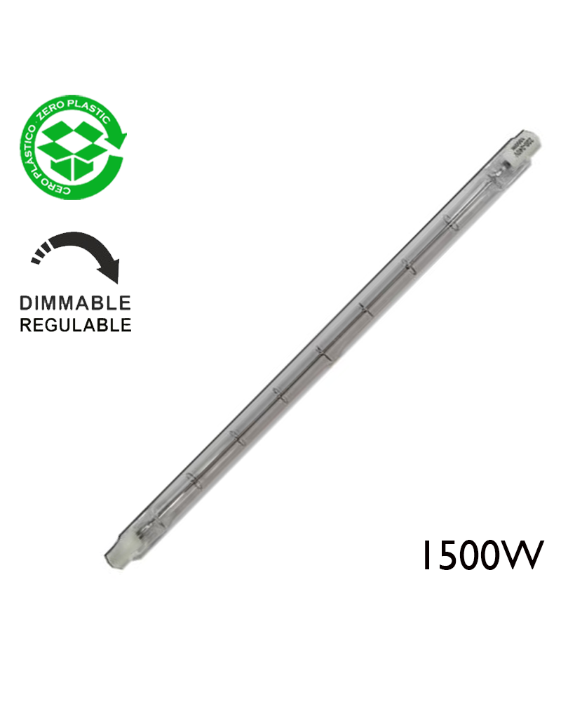 Linear dimmable halogen lamp 1500W R7S 33000Lm