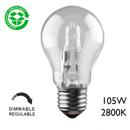 Standard halogen bulb ECO 105W E27 clear energy saving