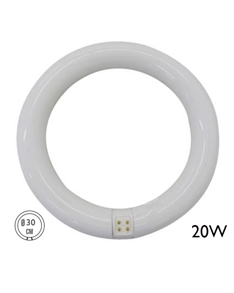 Tubo circular LED G10Q 20W 1700 Lm Luz blanca día