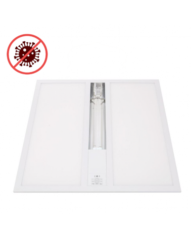 LED + UVC panel with germicidal and disinfectant function 60x60cm 38W