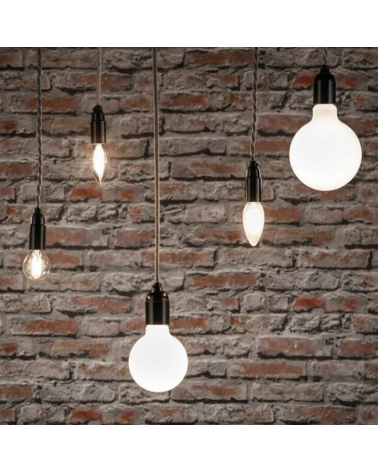 Bombilla Globo opal 125 mm. filamentos LED E27 7W 2700K 806Lm