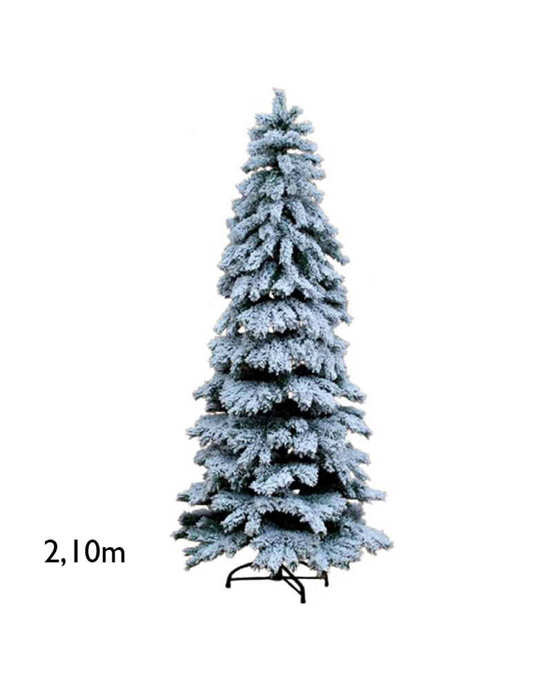 Árbol de Navidad nevado 210cm