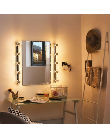 Crown mirror silver LED filaments standard Bulb 6,5W E27 60 mm. 2700K 600Lm.