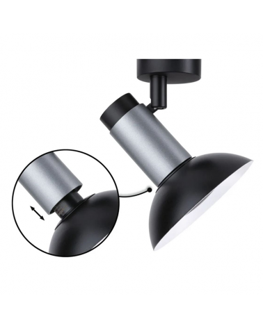 Aplique para pared o techo de metal giratorio GU10 20W