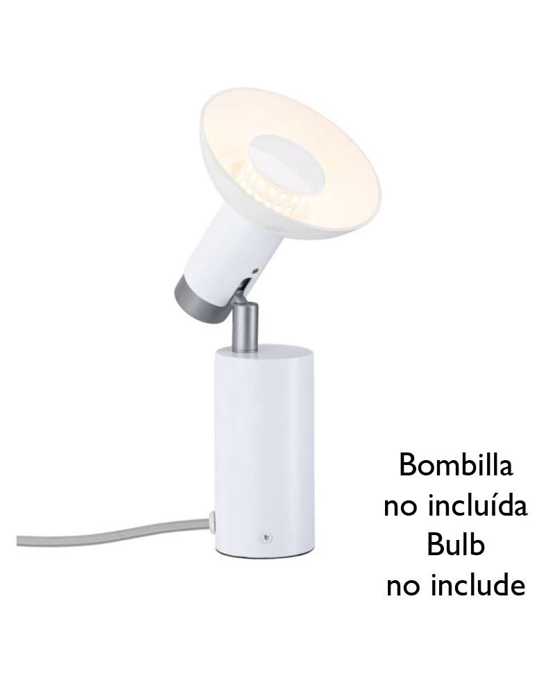 Table Lamp with GU10 rotating metal spot with Switch