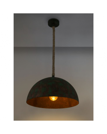 Ceiling lamp 40cm metal with green finish E27 60W