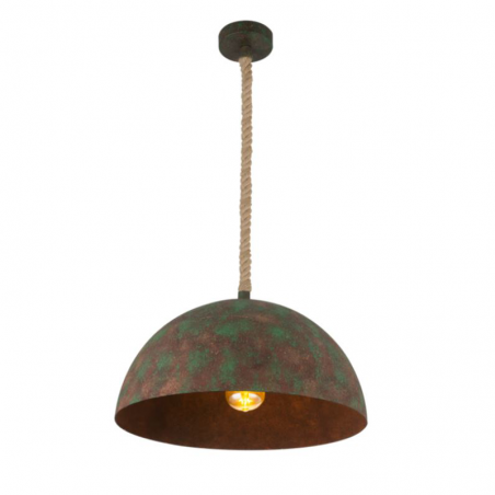 Ceiling lamp 40cm metal with green finish E27 60W