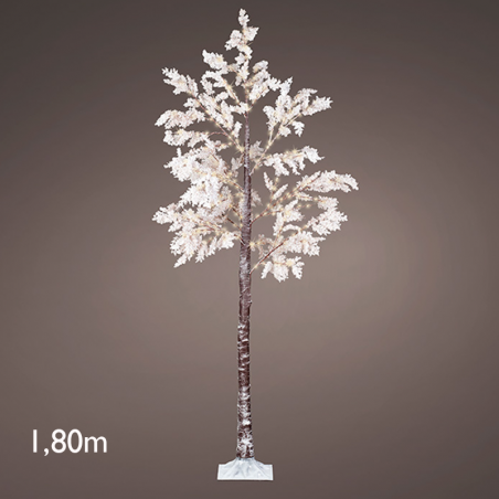 Árbol de flores blancas de 1,8 metros con 180 luces IP44