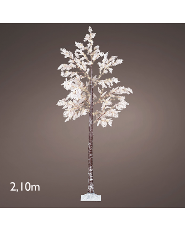 Árbol de flores blancas de 2,10 metros con 270 luces IP44