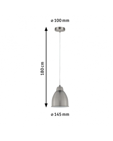 14.5cm metal ceiling lamp with various finishes E27 40W