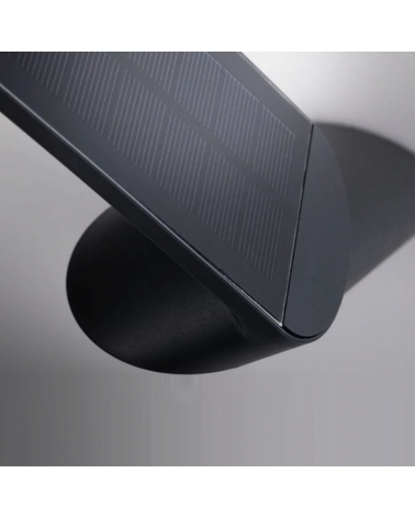 Aplique solar LED antracita 1,2W IP44 3000K con sensor de movimiento