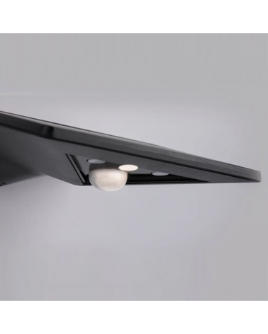 Aplique solar LED antracita 1,2W IP44 3000K con sensor de movimiento