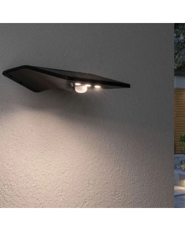 Solar wall light LED anthracite 1.2W IP44 3000K with motion sensor