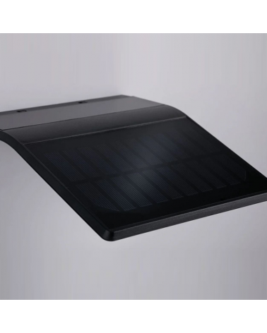 Aplique solar LED antracita 1,2W IP44 3000K con sensor de movimiento