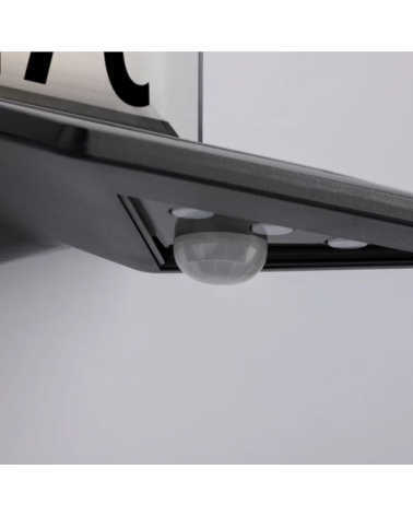 1.2W IP44 3000K LED solar wall light with dusk sensor and self-adhesive