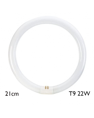 Triphosphorous circular fluorescent tube 22W T9 6500K 1200Lm