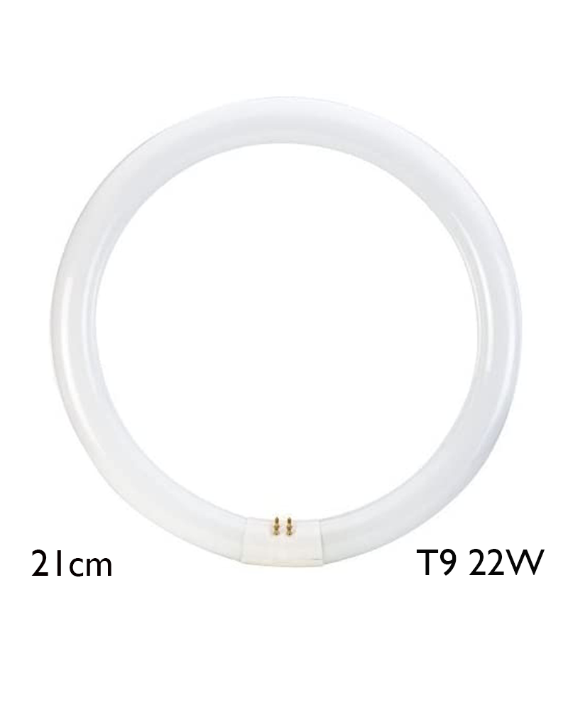 Tubo fluorescente circular trifósforo 22W T9 6500K 1200Lm