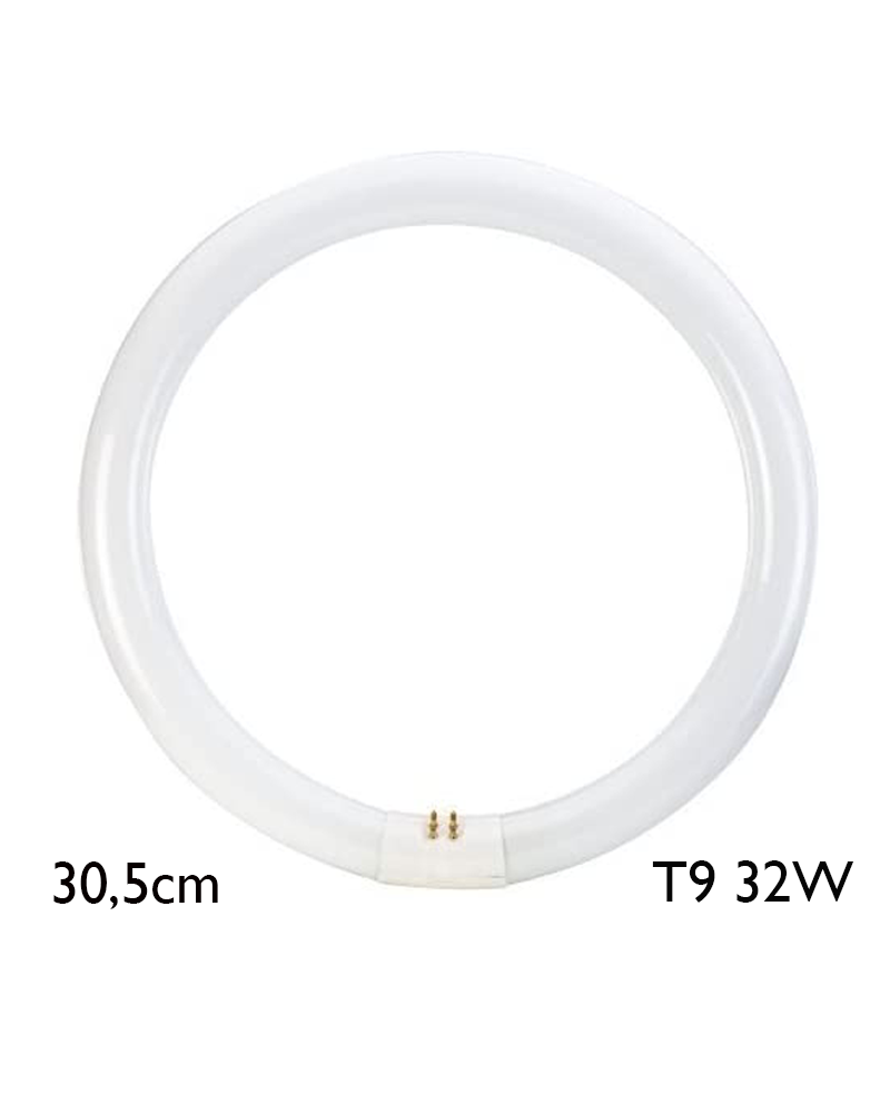 Tubo fluorescente circular trifósforo 32W T9 6500K 2150Lm