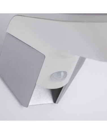 1.22W IP44 3000K LED solar wall light with motion sensor