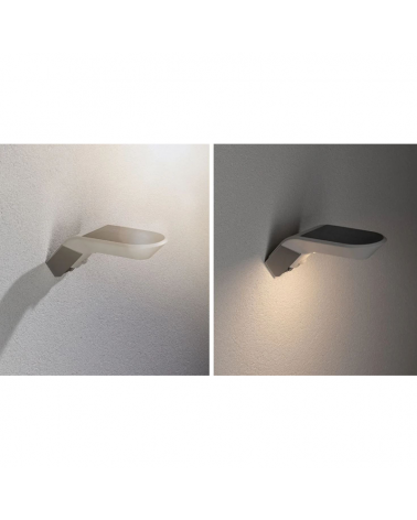 1.22W IP44 3000K LED solar wall light with motion sensor