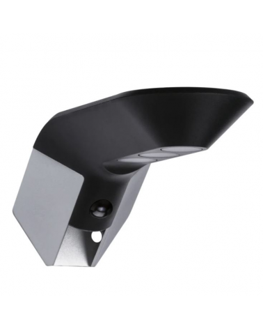 Aplique solar LED antracita 1W IP44 3000K con control remoto y control de voz