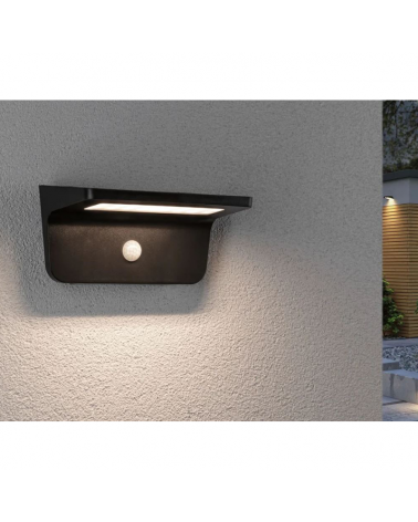 5W IP44 3000K LED solar wall light with motion sensor